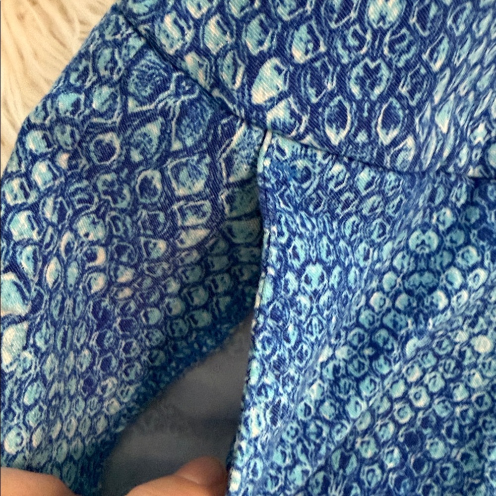 Attyre Blue Printed Mini Skort size 6 length 15” waist 30” excellent condition - Picture 5 of 8